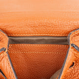 Chloé Brown Grained Calfskin Marcie Small Saddle Crossbody Bag