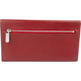 Louis Vuitton Red Epi Leather Montaigne Eugenie Wallet M6388M