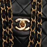 Chanel Quilted Lambskin 24K Small Double Flap Shoulder Bag