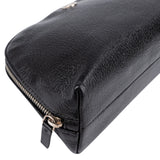 Chanel Black Leather CC Cosmetic Pouch