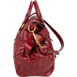 Miu Miu Vitello Lux Bow City Satchel Handbag