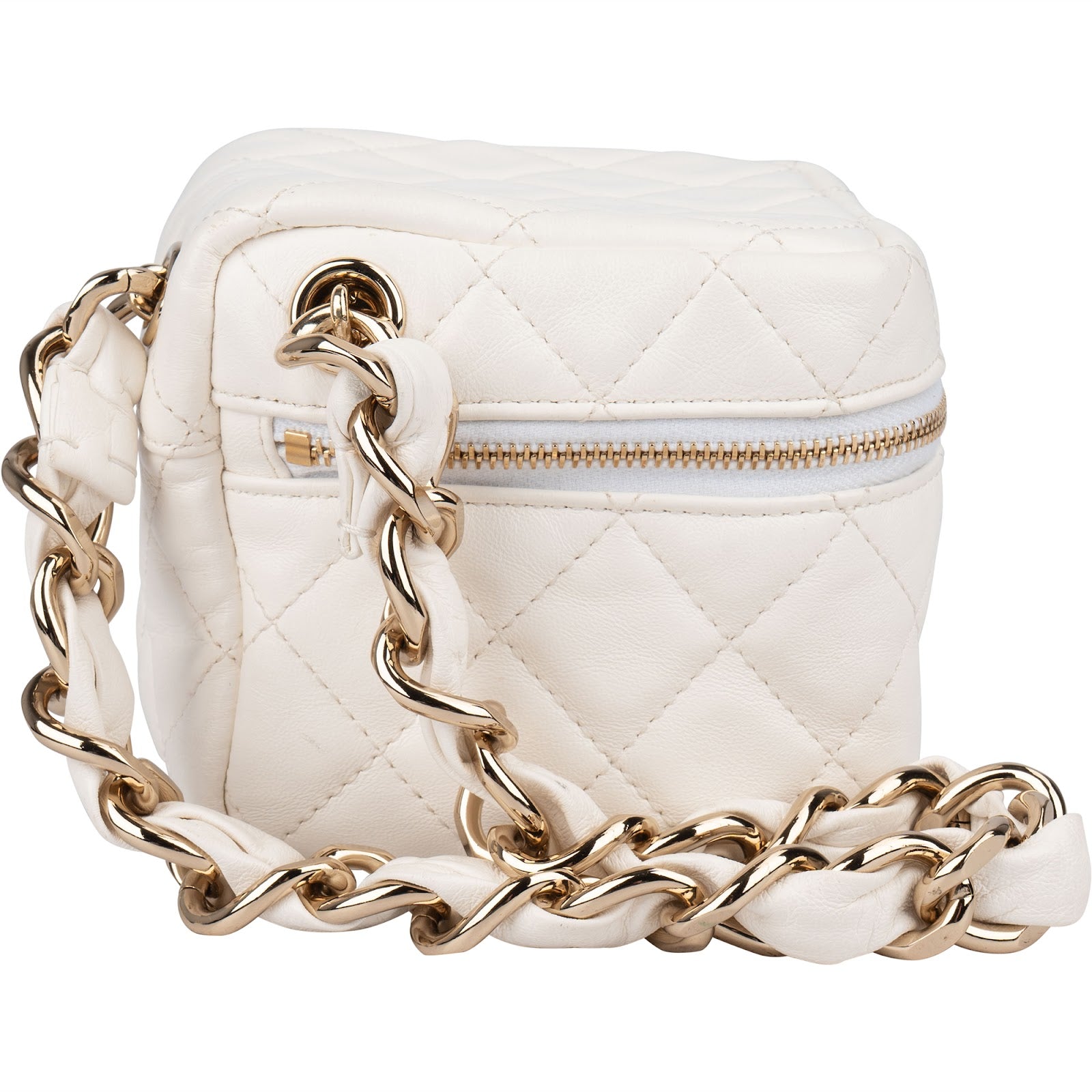 Chanel Quilted Lambskin Small Vanity Chain Handbag xx prüfen, maße - vintageandkickz