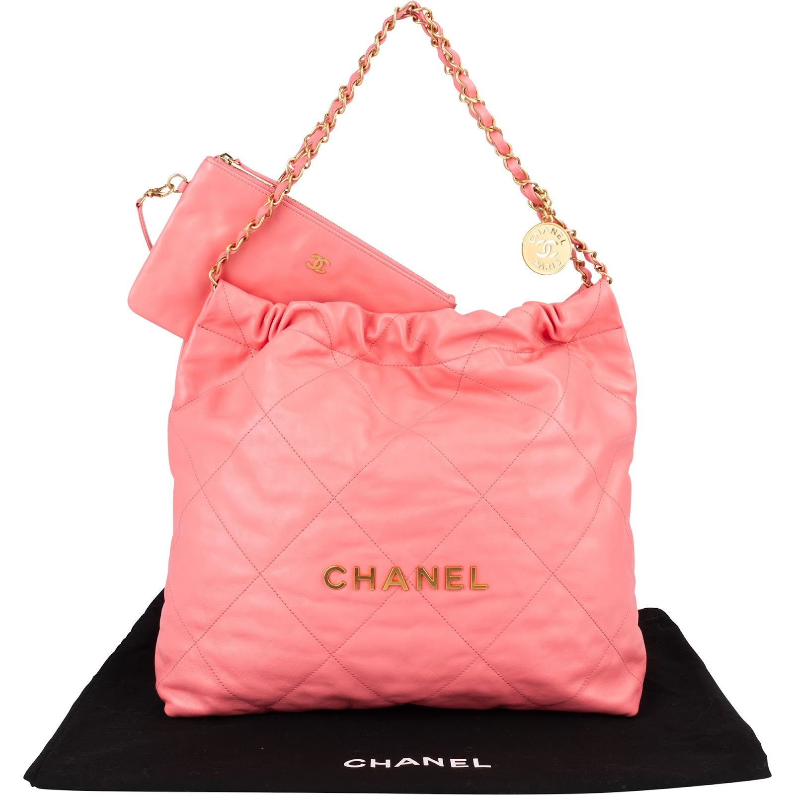 [🔄️B11 / F27] Chanel Maxi Shiny Calfskin Chanel 22 Shoulder Bag - vintageandkickz