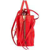 Balenciaga Red Leather Small City Tote Handbag