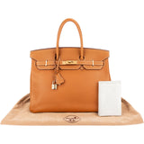 Hermès Natural Togo Leather Birkin 35 Handbag Gold Hardware
