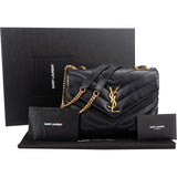 Saint Laurent Quilted Calfskin Small Loulou Crossbody Bag