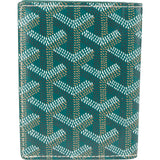 Goyard Green Goyardine Monogram Cover Card Holder