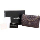 Chanel Quilted Lambskin Wallet On Chain Crossbody Bag