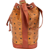 MCM Monogram Visetos Drawstring Bucket Crossbody Bag