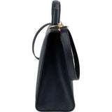 Christian Dior Navy Vintage Monogram Canvas Top Handle Handbag