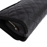 Chanel Caviar Leather CC Business Affinity Small Single Flap Handbag