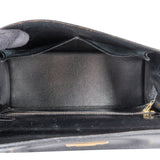 Hermès Noir Box Calf Kelly Sellier 28 Handbag