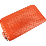 Bottega Veneta Intrecciato Leather Zip Around Wallet