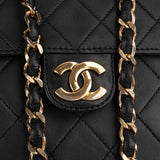 Chanel Quilted Lambskin Single Flap Shoulder Bag
