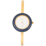 Gucci Gold Tone Bezel Bangle 1100L Women Watch