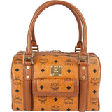 MCM Monogram Visetos Boston Pocket Handbag