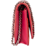 Chanel Quilted Patent Leather Wallet on Chain Crossbody Bag