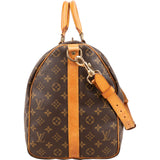 Louis Vuitton Monogram Canvas Keepall 50 Bandoulière Travel Bag