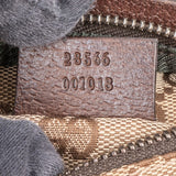 Gucci Grained Leather Monogram GG Canvas Crossbody Belt Bag