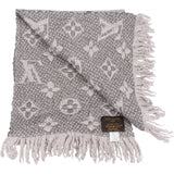 [🔄️B06 / F37] Louis Vuitton Wool Monogram Teddy Reykjavik Schal Scarf - vintageandkickz