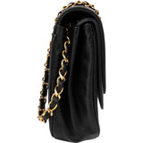 Chanel Quilted Lambskin 24K Gold Double Flap Shoulder Bag