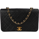 Chanel Quilted Lambskin 24K Gold Turnlock Single Flap Crossbody Bag - vintageandkickz