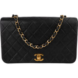 Chanel Quilted Lambskin 24K Gold Turnlock Single Flap Crossbody Bag - vintageandkickz