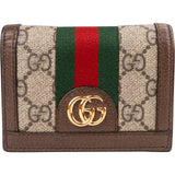 Gucci Monogram Ophidia GG Card Mini Wallet