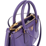 Prada Purple Saffiano Leather Galleria Handbag - vintageandkickz