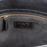 Christian Dior Black Crinkled Lambskin Small Lady Dior Handbag