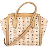 MCM Monogram Visetos Striped Shopper Handbag