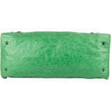 Balenciaga Green Leather City Handbag