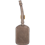Prada Taupe Leather Small Luggage Tag Bag Charm