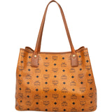 MCM Monogram Visetos Tote Croc-Embossed Liz Shoulder Bag