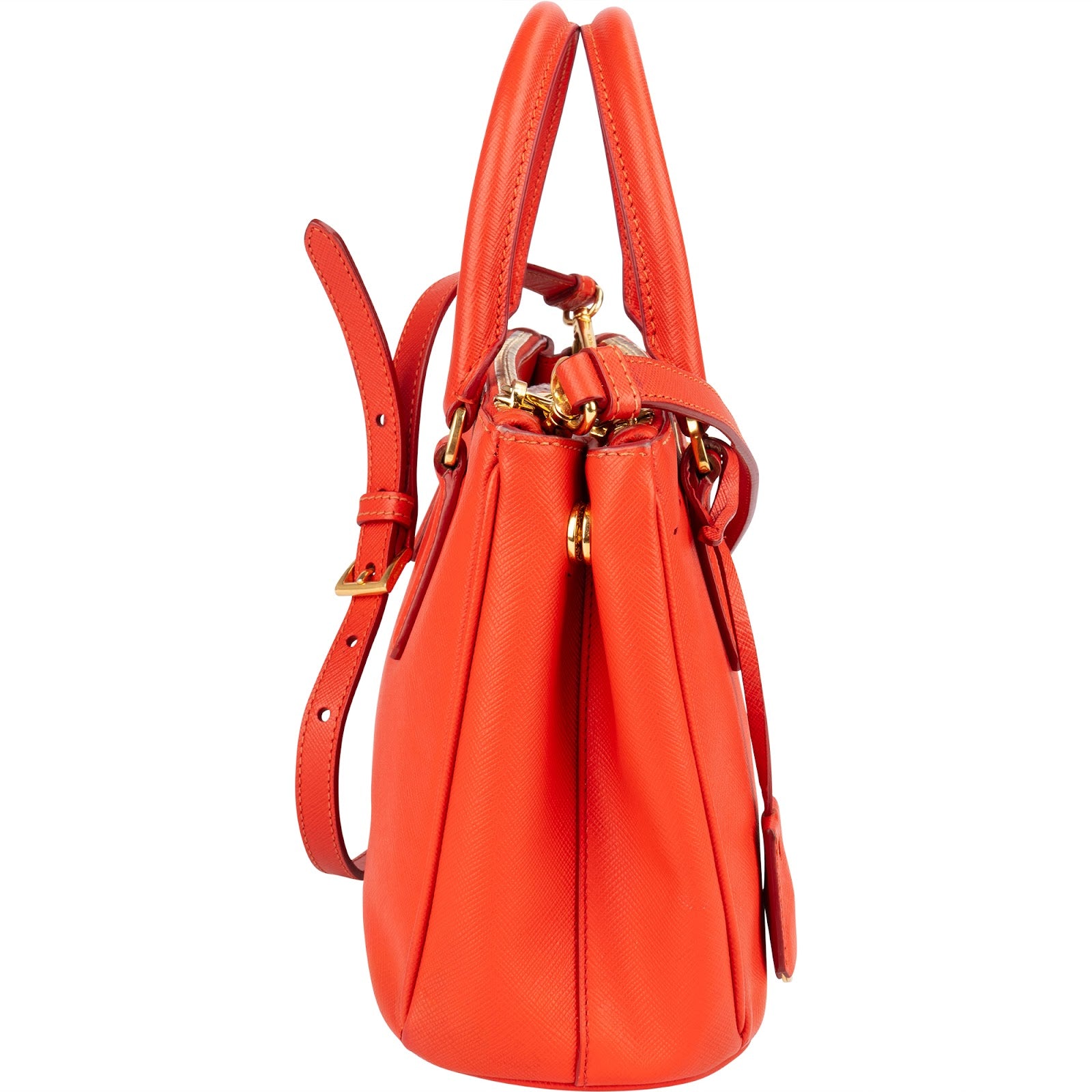 Prada Saffiano Leather Small Galleria Handbag - vintageandkickz