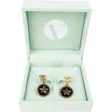 Chanel CC Star Dangle Earrings