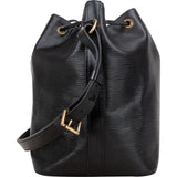 Louis Vuitton Noir Epi Leather Sac Noé Petit Shoulder Bag