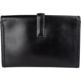 Hermès Noir Box Calf Jige Clutch