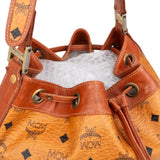 MCM Monogram Visetos Drawstring Bucket Crossbody Bag