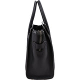 Céline Black Grained Leather Luggage Handbag