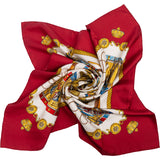 Hermès Les Tambours Silk Carre 90 Scarf Tuch