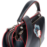 Fendi Bicolor Leather Flowerland 2 in 1 Dotcom Handbag