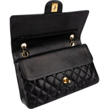 Chanel Quilted Lambskin Medium Double Flap Shoulder Bag