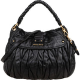 Miu Miu Nappa Matelassé Leather City Handbag
