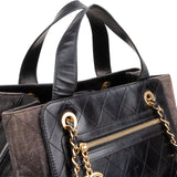 Chanel Stitching Denim CC Shoulder Handbag