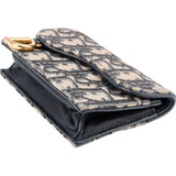 Christian Dior Trotter Monogram Jacquard Saddle Mini Wallet