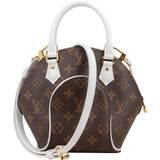 Louis Vuitton Monogram Canvas White Leather Limited Match Game On Ellipse BB Handbag