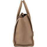 Céline Brown Calfskin Leather Luggage Handbag