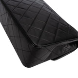 Chanel Quilted Lambskin Rectangular 24K Gold Single Flap Crossbody Bag