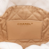 Chanel 22 Quilted Stitched Lambskin Small Drawstring Crossbody Handbag